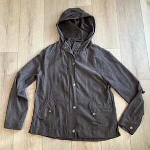 Staccato Women's Grey Hooded Full Zip Jacket Size Large